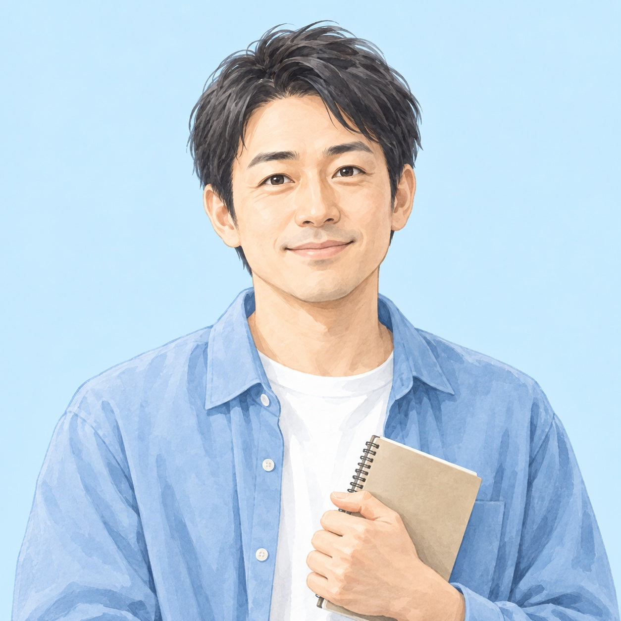 記事の案内役・森本のイラスト